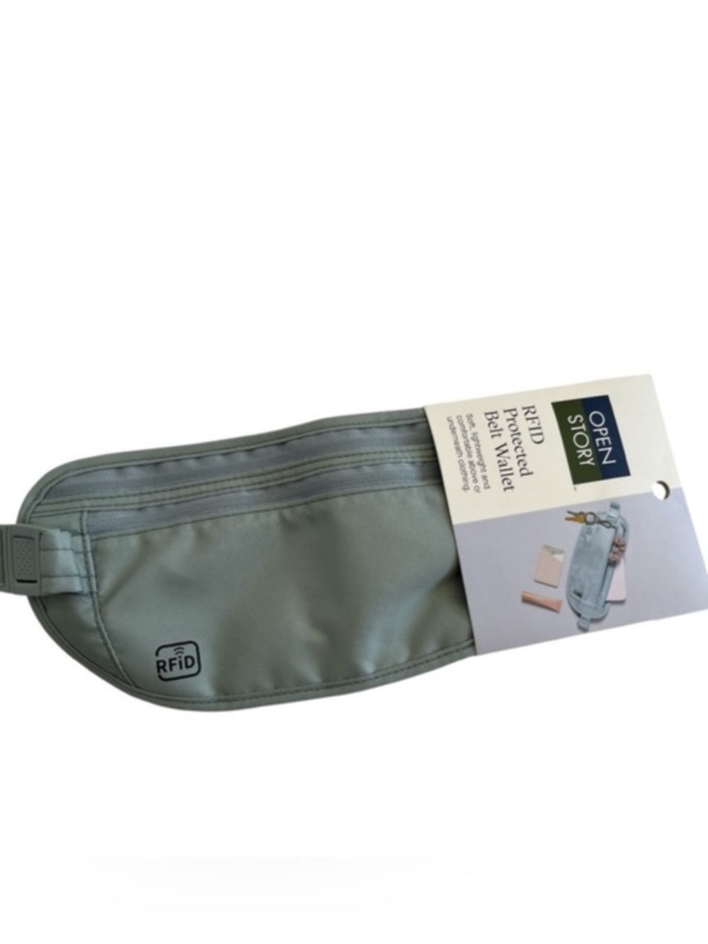 NWT Open Story RFID Travel Belt Wallet